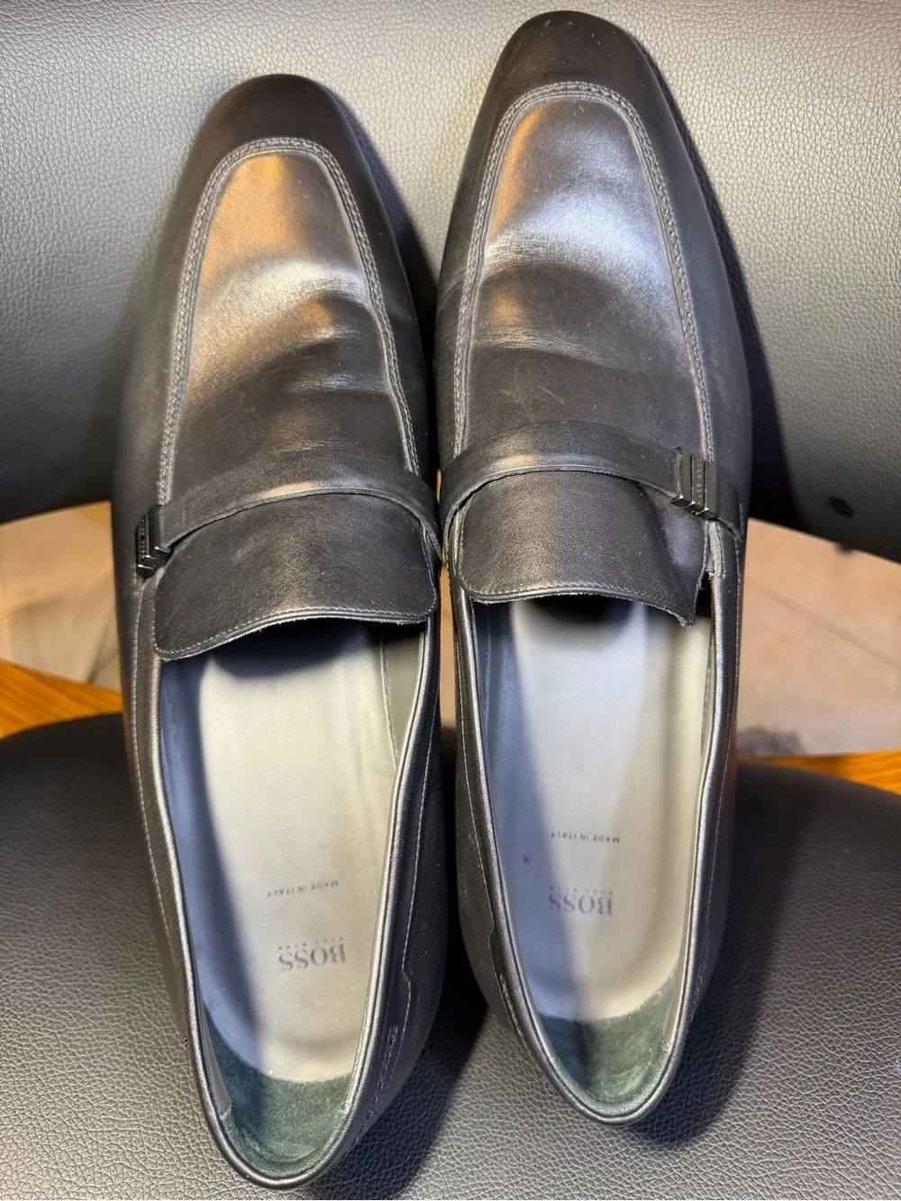 Hugo Boss Men's Boss Kensington Loafers 50310606 001 Sz 12 Italy New